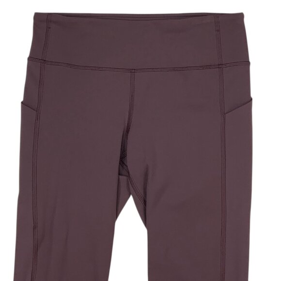 Lululemon Pace Rival Crop 22" Legging 6 Dark Adobe Cropped Mid Rise Run Athletic - Picture 10 of 15